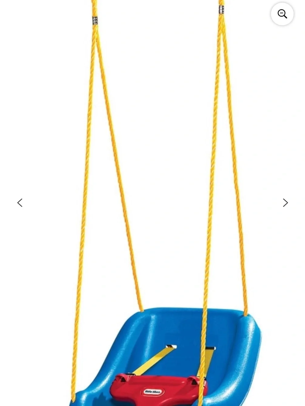 Red Toddler Swing Seat with Safety Front Bar